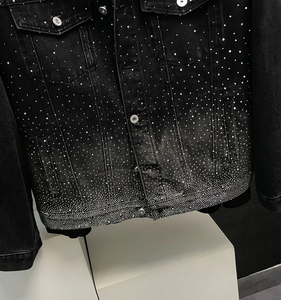 <b>jacket</b> for man Men's Denim <b>Jacket</b> with Leather <b>Patchwork</b> <b>Jacket</b> Trucker Biker Jeans with Multi-pockets Low Price OEM Service - Product Image 5