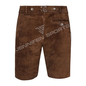 Pantalones Cortos de Cuero de Ante Vacuno Bávaro Hechos a Medida para Hombre, Estilo Trachten, Cintura Media, Color Sólido, Auténtico Disfraz de Oktoberfest - Product Image 6