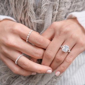 Charming White Silver <b>Crystal</b> <b>Ring</b> for Women Engagement Wedding Anniversary Gift Fashion Jewelry - Product Image 4