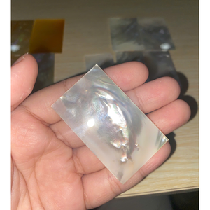 Vietnam Factory Natural Mother of Pearls Slice Baguette Shape <b>MOP</b> Slice 30X5 MM Loose Mother Pearl Slab for DecoHome Party. - Product Image 1