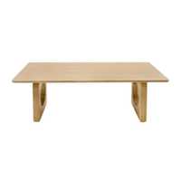 Table à manger rustique en bois de récupération, grande table de cuisine en pin massif de style farmhouse avec base robuste en H pour 8 personnes