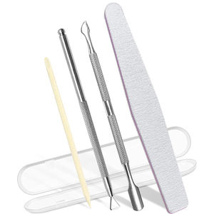 Removedor de Cutículas, Raspador para Eliminar Esmalte de Uñas en Gel y Empujador de Cutículas con Cuchara Limpiadora de Uñas, 2 Piezas, Herramientas de Manicura y Pedicura - Product Image 1