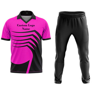 Conjunto de Cricket para Hombre con Estampado Geométrico Amarillo y Negro, Camiseta Polo de Manga Corta y Pantalones a Juego, Secado Rápido, para Todas las Temporadas - Product Image 3