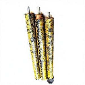 <b>Antique</b> Brass Handle Yellow Leather Embossed Handmade <b>Walking</b> <b>Stick</b> Cane Polished Finish Father's Day Gift Calvin Handicrafts - Product Image 4