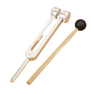 Ensemble de diapasons en aluminium 128Hz pour la guérison des chakras médicaux, diapasons de diagnostic des oreilles avec marteau à percussion pour la thérapie de relaxation - Product Image 2