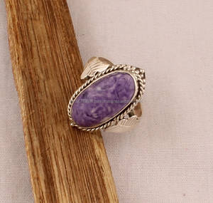 Anillo de amatista natural de Plata de Ley 925 sólida para hombres y mujeres, anillo de banda de lujo de piedras preciosas ovaladas hechas a mano, regalos para ella - Product Image 2