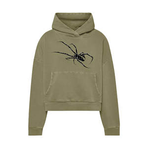 Hoodie court à capuche pour femme, coupe ample, grande taille, écologique, séchage rapide, respirant, imprimé DTF personnalisé, été - Product Image 1