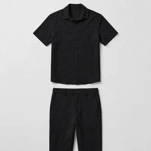 Manufacturer Plus Size Tracksuits for Men 2 Piece <b>Y2K</b> Streetwear Oversized Custom LOGO 100%cotton Sports t <b>Shirt</b> for Men's Sets - Product Image 2