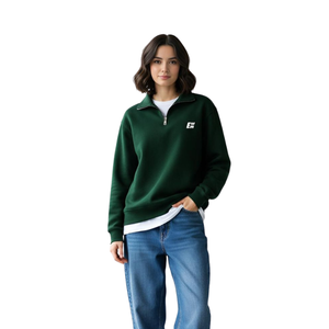 Sudadera con Capucha de Punto para Mujer, Manga Larga, Color Sólido, Informal, Transpirable, 100% Algodón, Corte Regular - Product Image 4