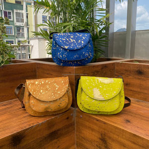 Offre Spéciale nouvelle mode cheveux sur métallique sacs à bandoulière pour femmes personnalisé en cuir véritable sacs à bandoulière peau de vache flocon dames sac à main - Product Image 4