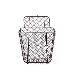 Decorative Iron Wall Hanging <b>Basket</b> <b>for</b> Artificial <b>Flowers</b> Indoor Living Room Rustic Farmhouse Home Decor - Product Image 1