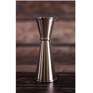 Juego de Vasos Medidores Dobles para Cócteles de Acero Inoxidable con Asa de Hoja de Oro de Lujo, 30/60 ml, Accesorios Profesionales para Bar - Product Image 4