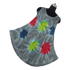 Vestido de Playa Casual de Verano para Mujer con Estampado Tie-Dye a la Moda, Precio al por Mayor - Product Image 2