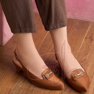 Dernier style, couleur unie, professionnel, vente en gros, taille personnalisée, légers, de haute qualité, mocassins à talons pour femmes, à enfiler - Product Image 4