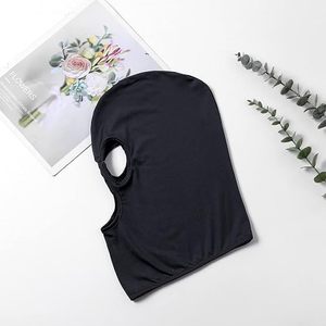 Masque Balaclava Unisexe Noir Intégral Respirant Imperméable Extérieur Spandex Polyester Couleur Unie Décontracté Couvre-tête Adulte - Product Image 3