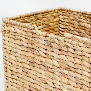 <b>Rectangle</b> Natural Rattan <b>Storage</b> <b>Basket</b> With Handles Rustic Multi-Purpose Design - Product Image 6