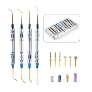 Kit de Implantes Dentales Manuales de Acero Inoxidable para Levantamiento de Senos, 14 Piezas, Instrumentos de Elevación de Senos, Brocas, Tapones Reutilizables - Product Image 3