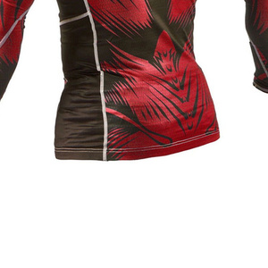 RTS Wholesale Price Custom Made Size & Designs For Men Custom Sublimation <b>Printed</b> Sportswear Comfortable Rash Guard AI-RG-201 - Product Image 4