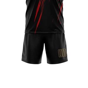 Nuevo Uniforme de Fútbol Personalizado, Conjunto de Camiseta Sublimada Negra y Roja, Transpirable, de Secado Rápido, Equipación de Fútbol OEM, Conjunto de Entrenamiento y Partido - Product Image 6