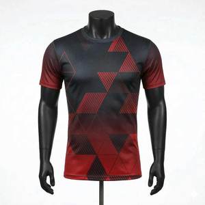 T-shirt pour homme à manches courtes col rond 100% coton Couleur unie Impression numérique de haute qualité Séchage rapide Style décontracté High Street - Product Image 1