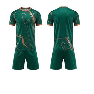 Ensemble de maillots de football unisexes personnalisés, uniforme de football, maille respirante, séchage rapide, écologique, antibactérien, vêtements de sport, vêtements d'équipe - Product Image 1