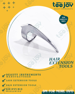 TEEJAY <b>Titanium</b> <b>Black</b> Quick Pick Hair Parting <b>Ring</b> Smooth Tip for Hair Extension Precision Tool - Product Image 2