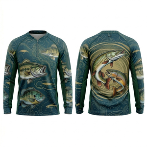 Camiseta de Pesca Personalizada por Sublimación, Manga Larga, Transpirable, de Secado Rápido, Ropa de Pesca de Alto Rendimiento - Product Image 2