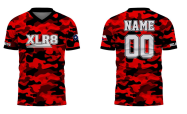 Jersey Baseball Pria Thunderbirds Lengan Pendek Bahan Polyester Bernapas Cetak Sublimasi Logo Depan Semua Dapat Disesuaikan Custom