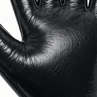 Gants de gardien de but de football personnalisés, en cuir professionnel, respirants, fermeture à boucle, paume antidérapante, protection des doigts, absorption des chocs