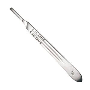 Manche de scalpel chirurgical en acier inoxydable de haute qualité n° 3 / n° 4, porte-lame d'instrument dentaire gradué avec échelle - Product Image 1