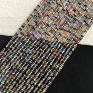 Cuentas Redondas Multifacéticas de Piedra 100% Naturales, Certificadas por IGI, Grado AA, de 4mm-4.5mm, Multicolor, Multifuego, Gemas Vivaaz - Product Image 4