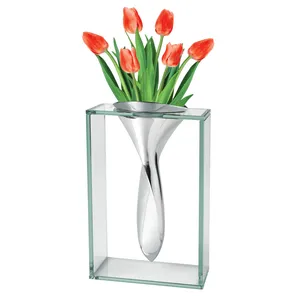 Artistic Iron Coastal Design Eco-Friendly Handmade Flower <b>Vase</b> for Modern Home Decor Tabletop Use - Product Image 1
