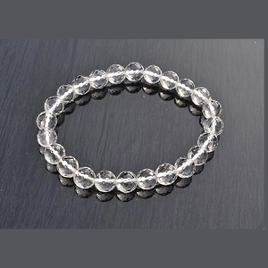 High quality Crystal Quartz Gemstone Faceted Bead Bracelet Fashion Charm Jewelry for Men Women for Energy Meditation - Product Image 2