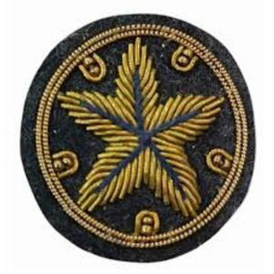 Insignias de tela de lona 3D con logotipo personalizado, bordadas a mano con alambre de bullion, de alta calidad, con pasador de seguridad, colores personalizados, servicio OEM, precio competitivo - Product Image 1