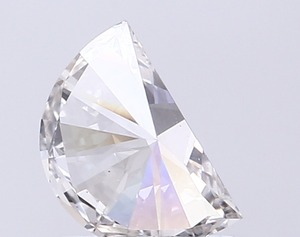 Pierre taillée en demi-lune de haute qualité pour bijoux fins sur mesure, magnifique diamant demi-lune de 0,67 carat, clarté VS1, très bonne finition. - Product Image 2