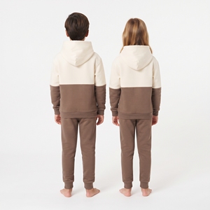 Ensemble de survêtement à capuche bicolore pour enfants, garçons et filles, avec sweat à capuche et pantalon de jogging, tenue décontractée et sportive assortie - Product Image 6