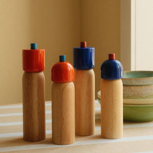 Top Seller Wood <b>Salt</b> & <b>Pepper</b> Grinder <b>Set</b> Customized Color Size Manual <b>Salt</b> and <b>Pepper</b> Mill from Vietnam Factory - Product Image 5