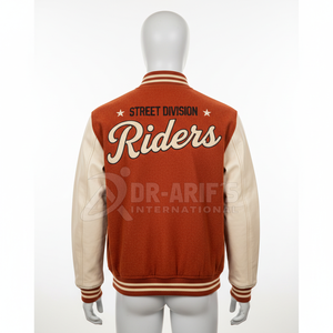 Nuevo estilo Streetwear para hombre Varsity College Jacket Vintage sudadera Custom Patchwork Jackets - Product Image 5