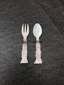 Cuillère décorative en nacre, artisanale, pour la table, accent de vaisselle, Tradebyd - Product Image 2