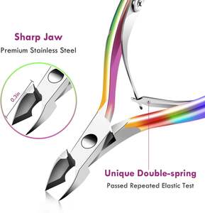 Cortador de Cutículas de Acero Inoxidable, Empujador de Cutículas, Cortaúñas 3 en 1 para Bebés, Duradero y Portátil - Product Image 4