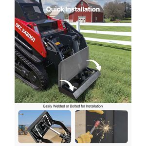 Placa de Montaje Universal de Acero de Alta Resistencia para Minicargadora, con Enganche Rápido de 1/4, Capacidad de Carga de 1500 lb, Fácil de Instalar con Pernos - Product Image 5