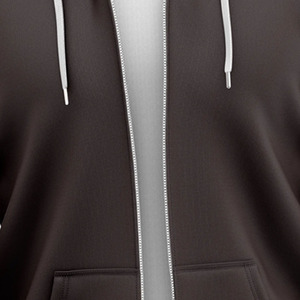 Sweat-shirts à capuche zippés élégants pour hommes, en molleton de coton de qualité supérieure, style streetwear moderne, fabricant OEM ODM - Product Image 5