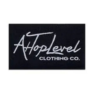 Etiquetas de cuello personalizadas para camisetas, etiquetas de talla de damasco, etiquetas tejidas de corte recto para coser en la ropa - Product Image 2