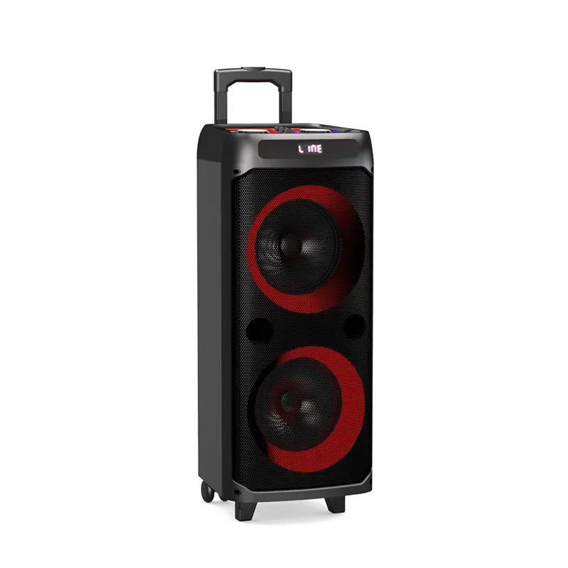 pro loud audio double 8 inch 100watts portable karaoke active speakers caixa de som das grandes jblparty caixinha partyspeaker