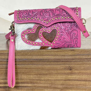 Pochette bandoulière en cuir de vachette artisanal de qualité supérieure, style bohème durable avec fermeture à bouton-pression, mini sac tendance pour usage quotidien - Product Image 4