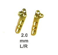 8 Pelat Pengunci Ortopedi Hewan TPLO 2.0-2.5-2.7-3.5mm Kanan/Kiri Manual Baja Tahan Karat Kelas I Instrumen Bedah CE