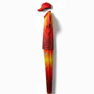Ensemble de sport personnalisé sublimé pour le cricket : Maillot col en V respirant et short à taille élastique – Vente en gros - Product Image 3