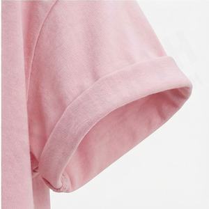 เสื้อยืดผ้าฝ้ายธรรมดาสำหรับผู้หญิง บริการสั่งทำ เสื้อยืดผู้หญิงราคาถูก ระบายอากาศได้ดี เป็นมิตรต่อสิ่งแวดล้อม สีพื้น สามารถปรับแต่งสีได้ - Product Image 6