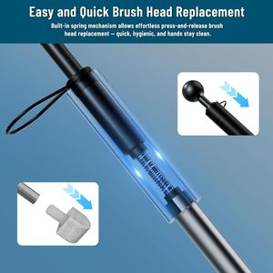 Limpiador de inodoros de piedra pómez de 16.7 pulgadas con mango para eliminar incrustaciones de agua dura y manchas de calcio - Product Image 4