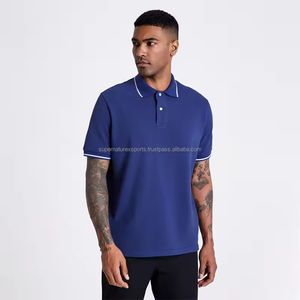 2024 motif solide de golf de Performance de luxe pour polos Logo personnalisé numérique 100% coton de haute qualité fabriqué au Pakistan - Product Image 1